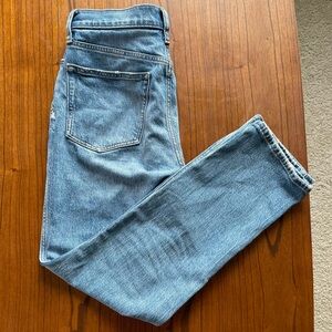 J. Crew classic vintage high rise straight jeans medium wash
